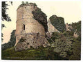Vintage Castle the round tower Goodrich A4 Photo Print
