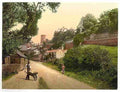 Vintage Castle tower Ross on Wye A4 Photo Print