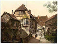 Vintage Castle yard Wartburg Thuringia A4 Photo Print