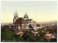 Vintage Cathedral Erfurt Thuringia A4 Photo Print