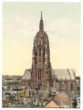 Vintage Cathedral Frankfort on Main A4 Photo Print