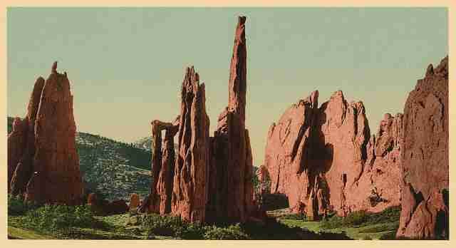 Vintage Cathedral Spires A4 Photo Print