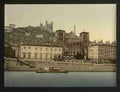 Vintage Cathedral & Notre Dame de Fourviere Lyons A4 Photo Print