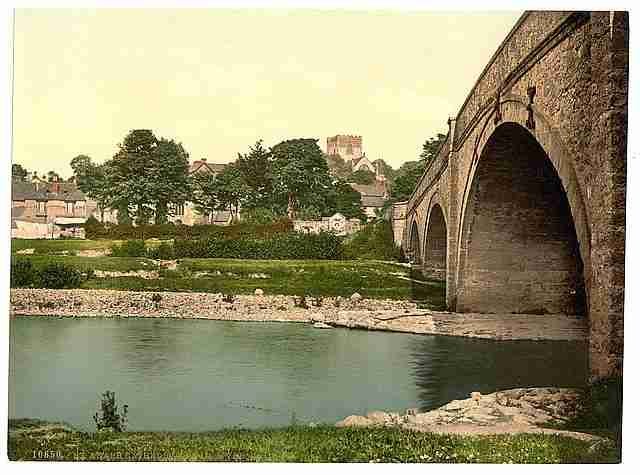 Vintage Cathedral from the river St Asaph A4 Photo Print