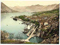 Vintage Cattaro general view Dalmatia A4 Photo Print
