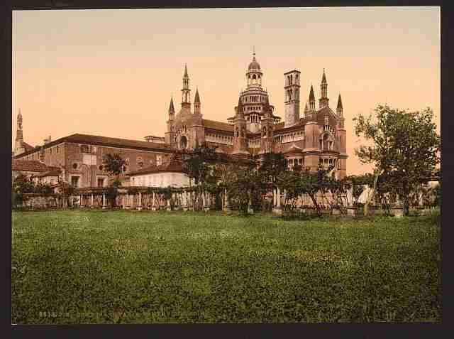 Vintage Certosa di Pavia the back Milan A4 Photo Print