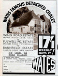 Vintage Chalet Houses 1930s Vintage Retro Advert Poster