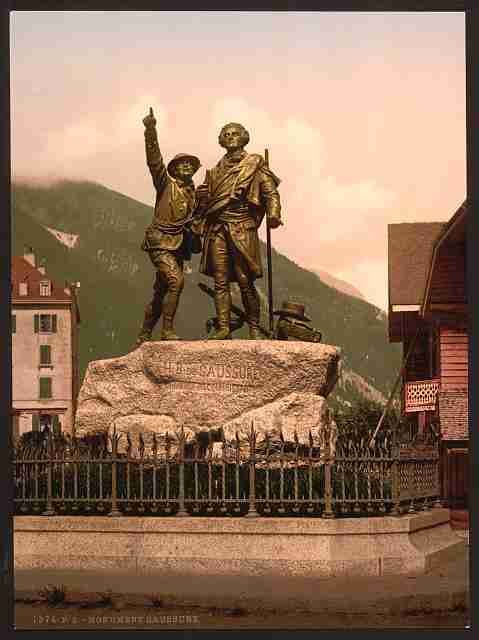Vintage Chamonix Chamonix Valley A4 Photo Print