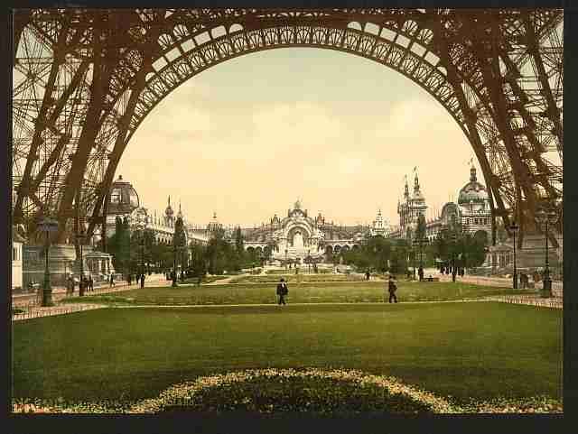 Vintage Champs de Mars Exposition Universal 1900 Paris A4 Photo Print