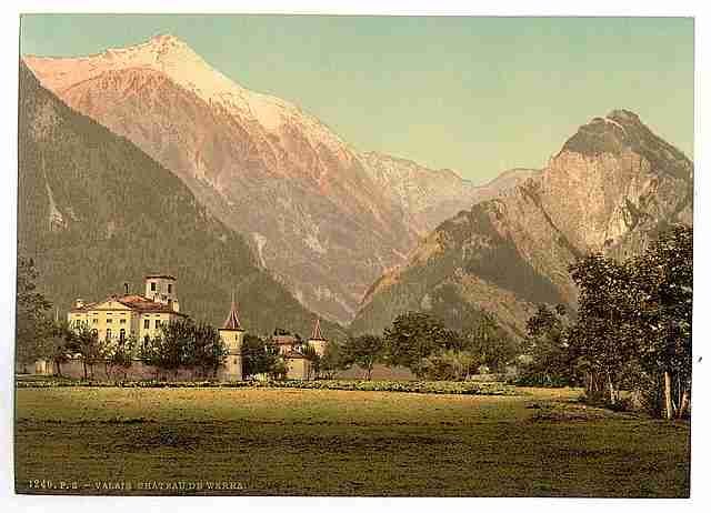 Vintage Chateau de Werra Valais A4 Photo Print
