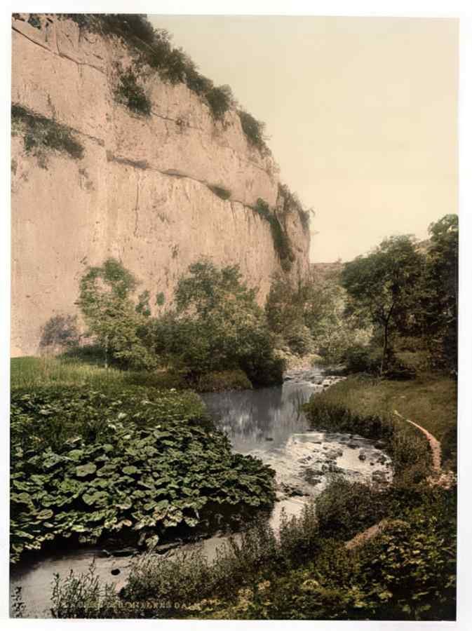 Vintage Chee Tor I Millers Dale Derbyshire England A4 Photo Print
