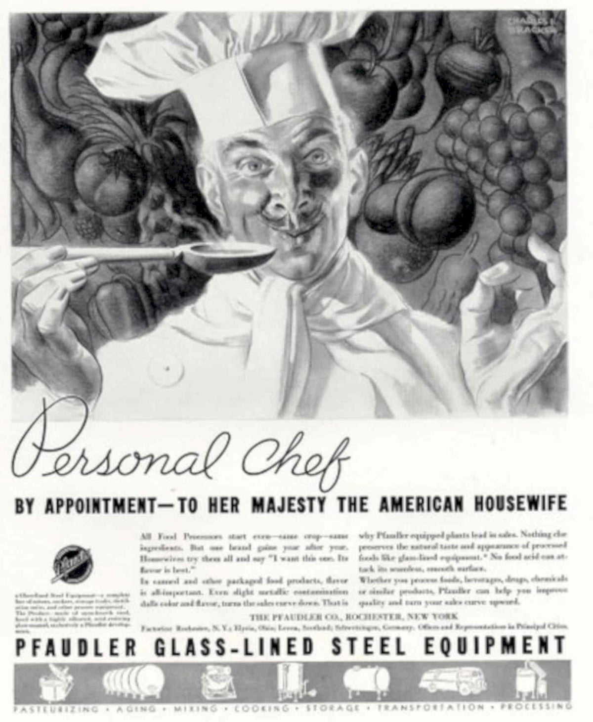 Vintage Chef Grapes 1930s Vintage Retro Advert Poster