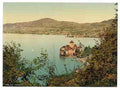 Vintage Chillon Castle Montreux Geneva Lake A4 Photo Print