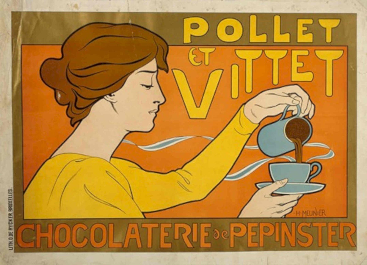 Vintage Chocolate Poster Vintage Retro Advert Poster