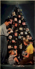 Vintage Christmas Family 2 1940s Vintage Retro Advert Poster