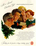 Vintage Christmas Gift 2 1950s Vintage Retro Advert Poster