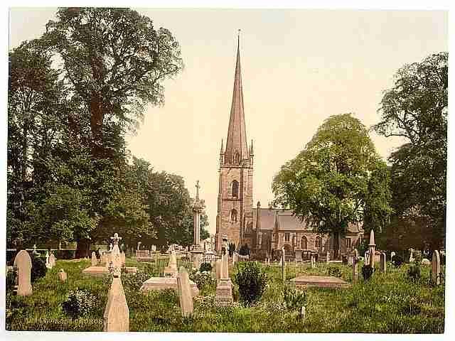 Vintage Church Ross on Wye A4 Photo Print