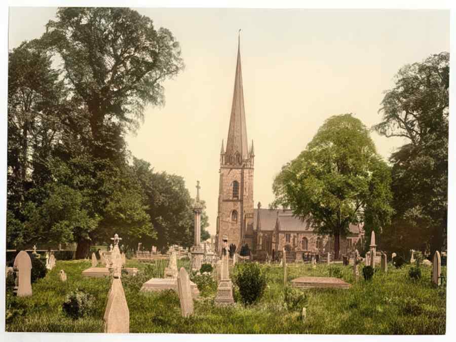 Vintage Church Rossonwye England A4 Photo Print