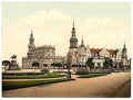 Vintage Church and Royal Castle Altstadt Dresden Saxony A4 Photo Print