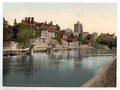Vintage Church palace and college Maidstone A4 Photo Print