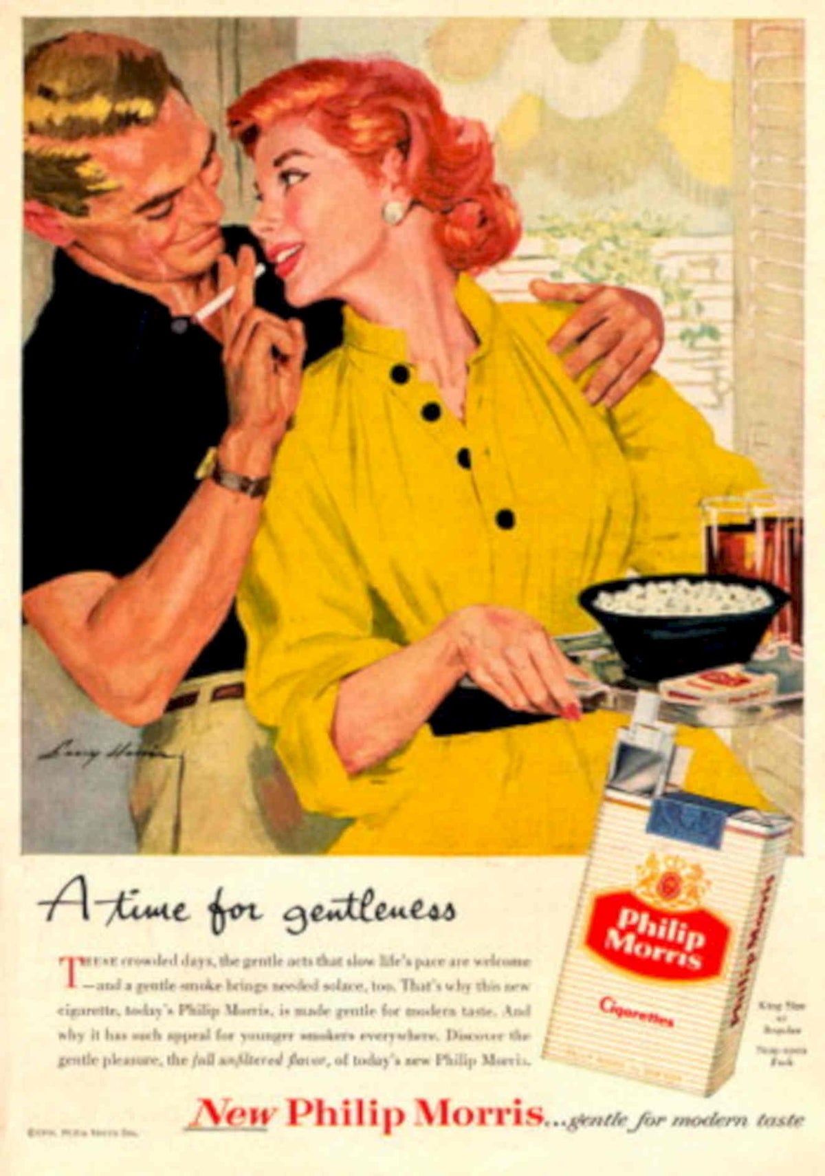 Vintage Cigarettes Modern 1950s Vintage Retro Advert Poster
