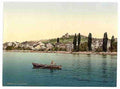 Vintage Clarens general view from the Lake Geneva Lake A4 Photo Print