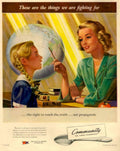 Vintage Classroom Globe 1940s Vintage Retro Advert Poster