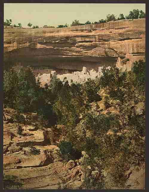 Vintage Cliff Palace Mesa Verde 2 A4 Photo Print