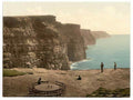 Vintage Cliffs At Moher County Claire Ie Clare Ireland A4 Photo Print