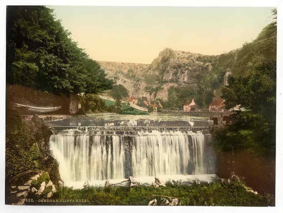 Vintage Cliffs Hotel Cheddar England A4 Photo Print