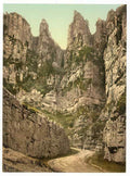 Vintage Cliffs I Cheddar England A4 Photo Print