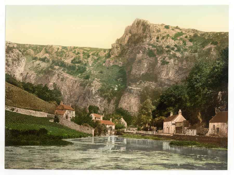 Vintage Cliffs Ii Cheddar England A4 Photo Print