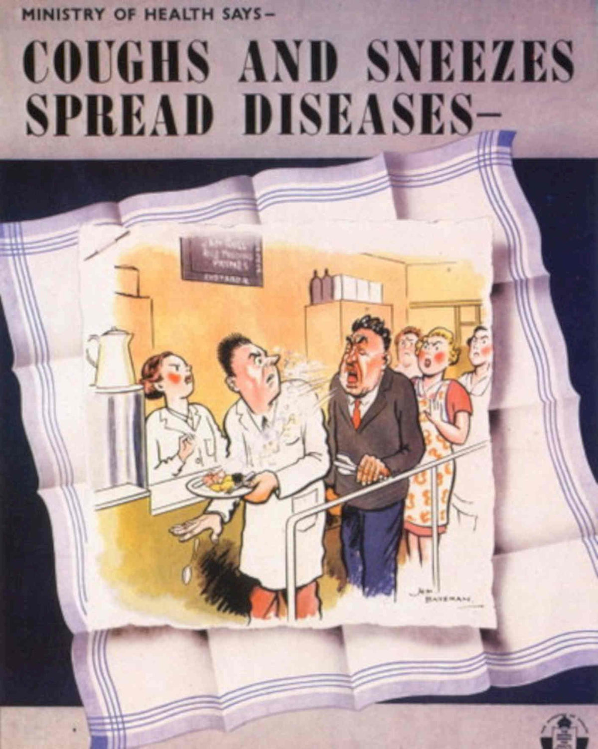 Vintage Clinic Poster 1940s Vintage Retro Advert Poster