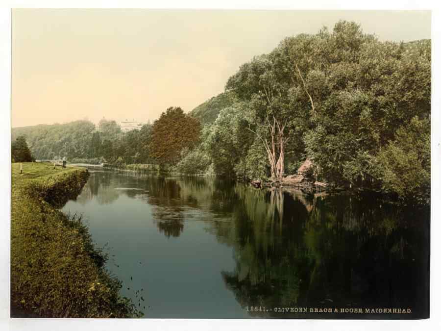 Vintage Cliveden Reach And House Maidenhead London And Suburbs England A4 Photo Print