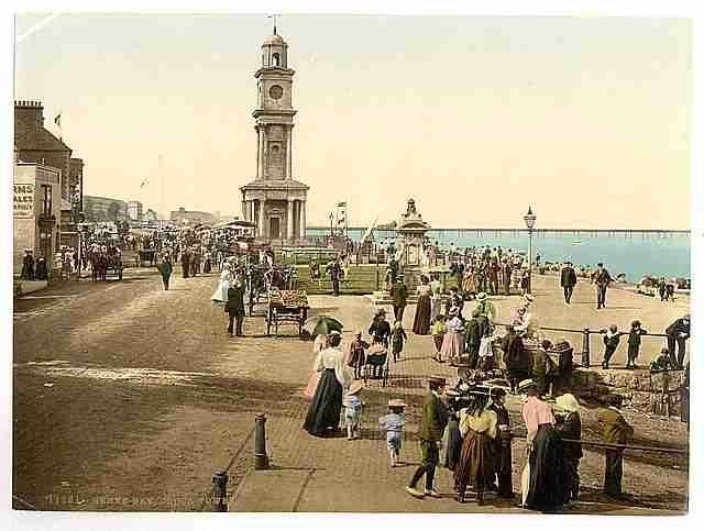 Vintage Clock tower Herne Bay A4 Photo Print