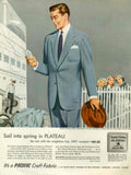 Vintage Clothes Suit 1950s Vintage Retro Advert Poster
