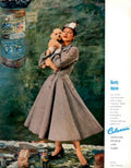 Vintage Coat Woman 1950s Vintage Retro Advert Poster