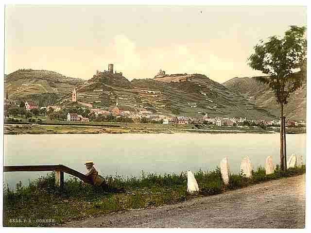 Vintage Cobern valley of Moselle A4 Photo Print