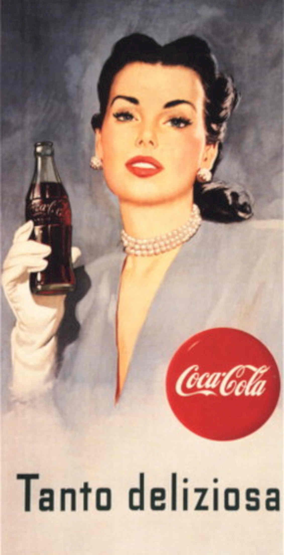 Vintage Coca Cola 1940s Vintage Retro Advert Poster
