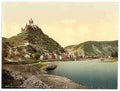Vintage Cochem and castle Moselle valley of A4 Photo Print