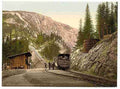 Vintage Cog railroad up the Schneeberg A4 Photo Print