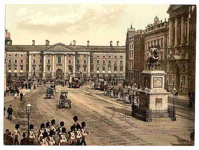 Vintage College Green Dublin County Dublin A4 Photo Print