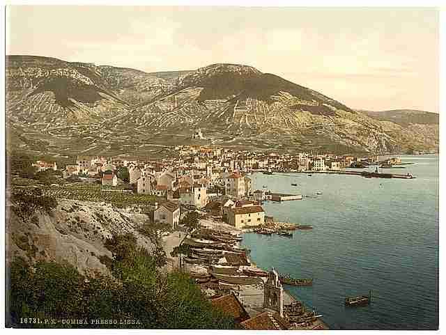 Vintage Comisa near Lissa Dalmatia A4 Photo Print