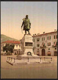 Vintage Como Garibaldi Monument Lake Como A4 Photo Print