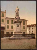 Vintage Como Volta Monument Lake Como A4 Photo Print