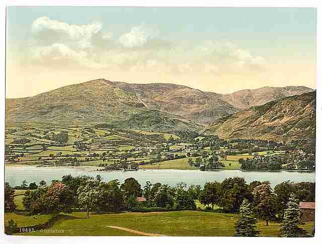 Vintage Coniston Lake District A4 Photo Print