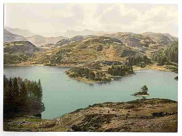Vintage Coniston Tarn Howes Lake District A4 Photo Print