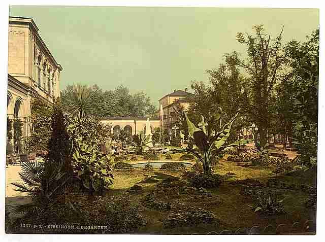 Vintage Conversationsgebaude and the Kurgarden Bad Kissengen Bavar A4 Photo Print