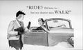Vintage Convertible Women 1950s Vintage Retro Advert Poster