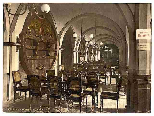 Vintage Court House cellar Bremen A4 Photo Print